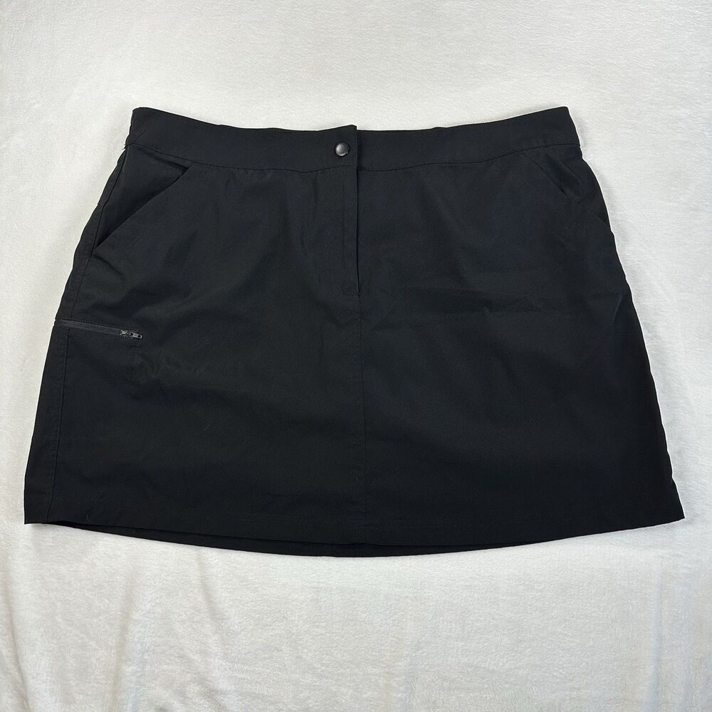 32 Degrees Cool Women’s‎ XXL Black Athletic Skort Built In Shorts Stretch Active